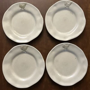 I. Godinger & Co Provence Rooster Salad Plates Rustic Farmhouse - Picture 1 of 10