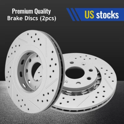 Par de rotores de freno delanteros perforados para Chevrolet Aveo 2004-2011 2006-2011 Aveo5 Foto 1 de 4