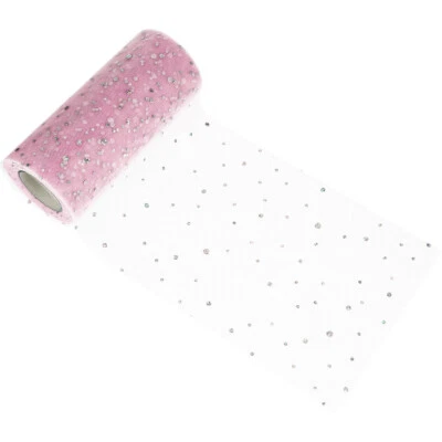 1 rollo de regalo para decoración de tela de tul artesanal hágalo usted mismo tela de tul Foto 1 de 4