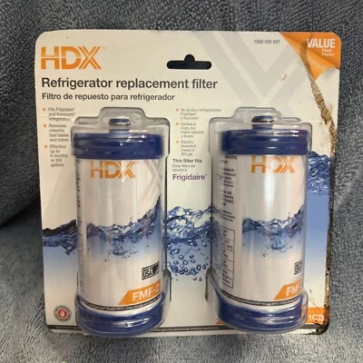 HDX FMF-2 Premium 2 Pc WF1CB Refrigerator Water Filter Replacement Frigidaire G - Image 1 of 3