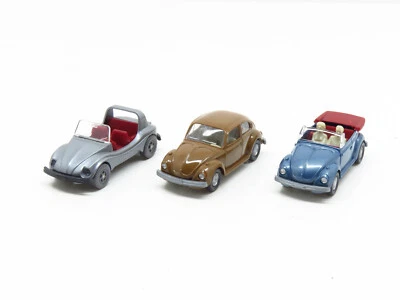 WIKING LOT 3 VOITURES VW COCCINELLE 1303 - ECHELLE H0 1/87 - Photo 1/4