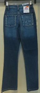NEU! modische Mädchen Jeans Hose Gr. 158 Jeans blau extra Schlank Schlaghose - Bild 1 von 2