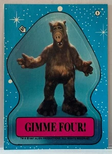 1987 Alf Sticker #5 Gimme Four NS3 - Picture 1 of 1