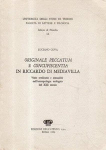 Luciano Cova. Original peccatum und concupiscentia in Riccardo di Mediavilla - Bild 1 von 1