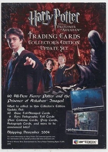 Harry Potter Prisoner of Azkaban Advertising Card Artbox 2004 - Picture 1 of 1