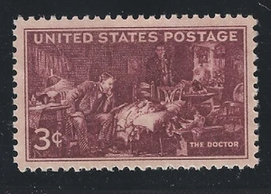 SELLO DE ESTADOS UNIDOS #949 --- 3c EL DOCTOR - EN MUY BUEN ESTADO - COMO NUEVO - GRADO 85 - Imagen 1 de 2