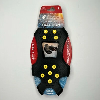 Crescent Moon Anti Slip Traction Shoe Covers Snow Ice Hike Trail Running Size L - Image 1 of 4