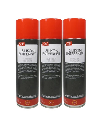 SILIKONENTFERNER 3x 500ml Lackierer Siliconentferner Spray Entfetter Spray - Bild 1 von 2