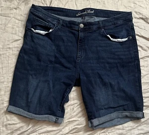Universal Thread Bermuda blue denim jeans shorts women's 20WR pre owned - Picture 1 of 12