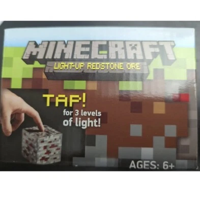MINECRAFT LIGHT UP REDSTONE ORE Interactive Light-Up Block ThinkGeek - Image 1 of 4