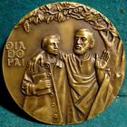 FATHER'S DAY - FATHER & SON, TREE  / BRANCH & POEM  87mm 1981 BRONZE MEDAL