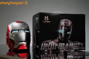 2023 Neu Iron Man MK5 Helm 8-teilig öffnen & schließen elektrische Maske Sprachsteuerung - Bild 1 von 20