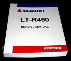 SUZUKI LT450R LTR450 450 QUAD RACER SERVICE SHOP REPAIR MANUAL, BOOK 2006-2009 - Foto 1 di 2