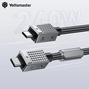 Yottamaster 240W USB C cable de carga cable de datos USB4 Thunderbolt 3 4 20 40Gbps - Imagen 1 de 8