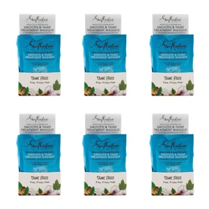 6x Shea Moisture 57g Smooth & Tame Treatment Masque Frizzy Hair Conditioning - Picture 1 of 4