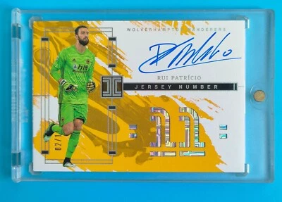 2023-24 Impeccable WolfTeam Rui Patricio jersey number 11 Auto 2/11 - Image 1 of 2