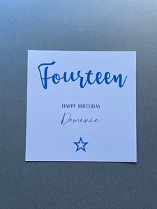 Tarjeta de cumpleaños para niños - nieto sobrino hijo adolescente - 13 14 15 16 17 18 - Imagen 1 de 1