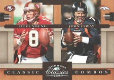 2008 Donruss Classics Football Classic Combos Silver #CC-11 S.Young/J.Elway /250