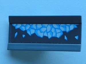 LEGO Dark Bluish Gray Vehicle Spoiler Plow Blade 6x3 Sticker 2440pb020 Set 76098 - Picture 1 of 1