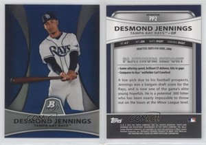 2010 Bowman Platinum Prospects Blue Refractor /99 Desmond Jennings #PP2