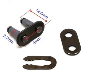 Falsa maglia Passo Medio T8 1cm Per Catena Mini Moto,Quad,Mini Cross,Quad Moto - Foto 1 di 1