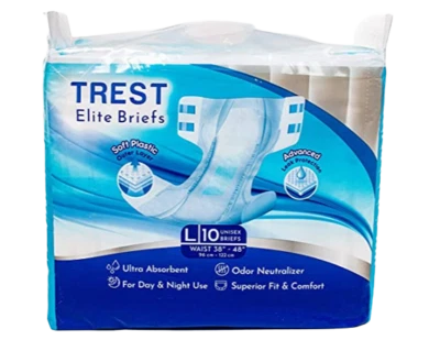 Trest Elite adult diaper nappy (Bag of 10) - White