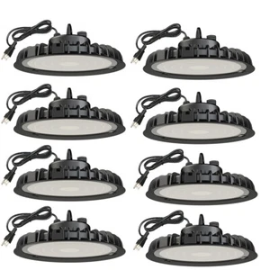 LED High Bay Light UFO 200W 6000K Shop Light Fixture Industrial Warehouse Light - Picture 1 of 14