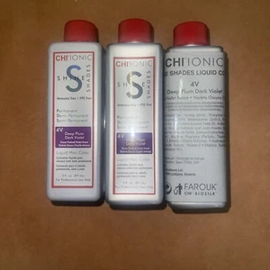 LOT OF 3 CHI 4V Deep Plum Dark Violet 3 FL OZ EACH NEW - Picture 1 of 3