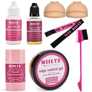 MIILYE Lace Wig Glue Remover Hair Styling Wax Stick Edge Control Gel Tools Kits - Picture 1 of 8