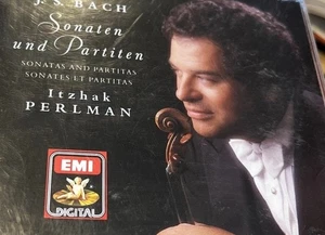 Bach - Sonatas & Partitas - Itzhak Perlman - Violin Solo IMPORT 2 CDs EMI VG+ 42 - Picture 1 of 5