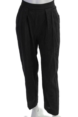 Donna Karan Womens Back Zip High Rise Pleated Dress Pants Gray Wool Size 2 - Image 1 of 4
