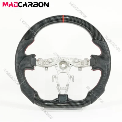 Hydro Dip Carbon Fiber Sport Steering Wheel Fit For 2009-2021 Nissan 370z Nismo - Image 1 of 4