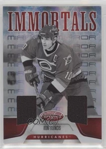 2011-12 Certificato Immortali Specchio Rosso Doppio Materiale /50 Ron Francis #155 HOF - Foto 1 di 3