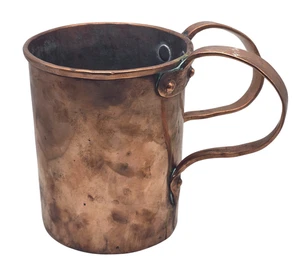 EARLY 19th Century Double Handle Copper Tavern Mug - Picture 1 of 5