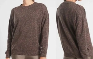 ATHLETA STREET TO STUDIO BALANCE LUCHS BRAUNER PULLOVER MIT TIERDRUCK Small - Bild 1 von 7