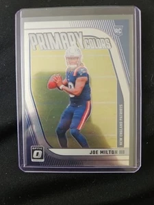 2024 Donruss Optic Joe Milton III Rookie Primary Colors RC #13 Patriots - Picture 1 of 1