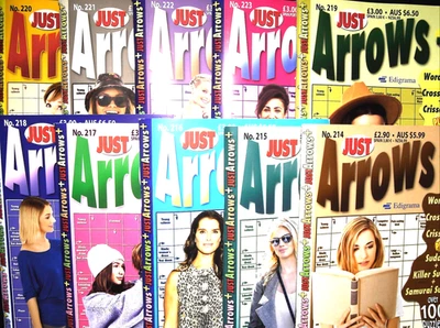 10 ARROWORDS ARROW WORD PUZZLE BOOK OVER 1000 PUZZLES JUST ARROW MAG NEW - Image 1 of 4