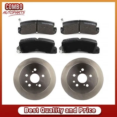 Juego de pastillas de freno de disco trasero rotor de freno de disco para Toyota Camry 1988-1991 Foto 1 de 4