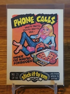 1976 Fleer Stick-It-To 'Em Insult Aufkleber/Karten ablehnen! #19 - Bild 1 von 2