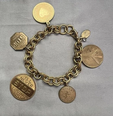 De colección. Maximal Art John Wind Mujer’s Charm Brazalete Chapado en Oro Romance Redefinido Foto 1 de 4