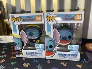 Funko Pop! Punto sandía #1589 puntada con auriculares #1590 SET Le9500 SOLDOUT - Imagen 1 de 6