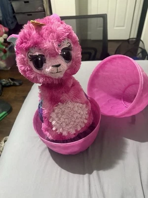 Hatchimals WOW Pink Llamacorn with Pink Plastic Glitter Egg - Image 1 of 4