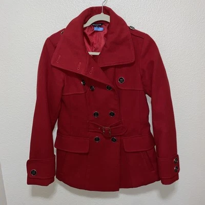 Casaco feminino George ervilha tamanho P vermelho - Imagem 1 de 4