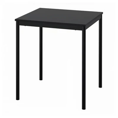 IKEA SANDSBERG schwarz Tisch modern Esszimmer Couchtisch kompakt 67x67cm - Bild 1 von 4