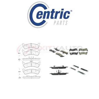 Centric Semi Metallic Brake Pads w Shim for 2002 Ford Explorer Sport 4.0L V6 rw - Изображение 1 из 4