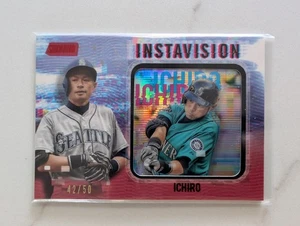 2019 Topps Stadium Club Instavision Red Ichiro #/50 Seattle Mariners - Picture 1 of 2