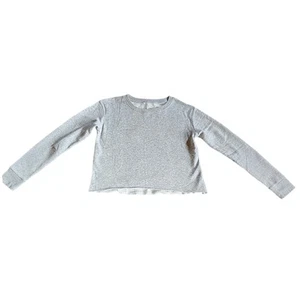 Grey Pullover Crop Top Kids Sweater Size 10 - Picture 1 of 2