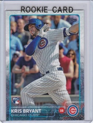 KRIS BRYANT ROOKIE CARD Chicago Cubs 2015 Topps #616 PHOTO VARIATION Baseball RC - Image 1 of 2
