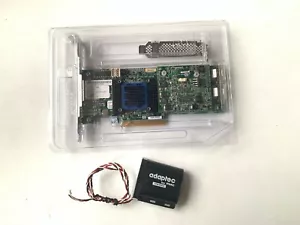 Adaptec ASR-6805 ASR6805 6Gb/s 8 ports PCIE2 x 8 512MB IT Mode JBOD + Battery - Picture 1 of 4
