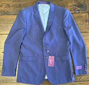Vinci Mens Purple Suit Set Slacks & Jacket Sports Coat 40L Made In Italy NWT - Picture 1 of 24